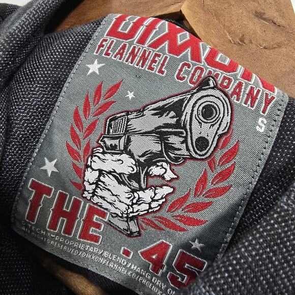 Dixxon Flannel Shirt Womens Small Black Plaid Button Up The 45 Long Sleeve Poly - Picture 3 of 14